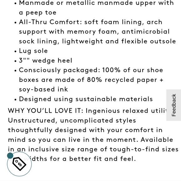 NWT SOUL Naturalizer black wedge slides sz 7.5 - Picture 3 of 6